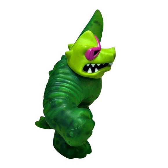 Heroes of Goo Jit Zu Green Gator Rock Jaw Stretchy Squishy Toy by Moose 4.5 Inch - Picture 3 of 7